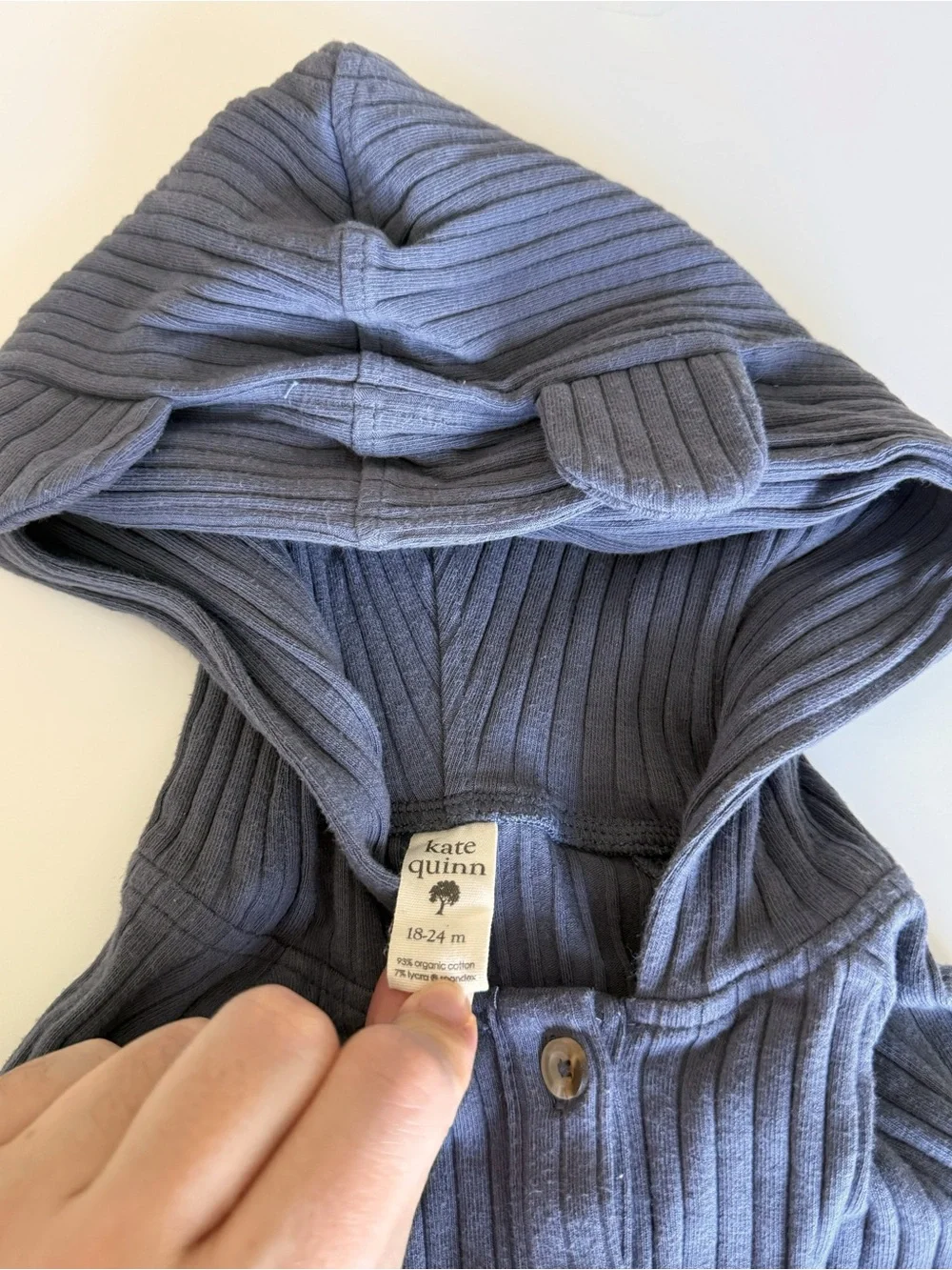 Kate Quinn Organics organic cotton wide rib bodysuit bundle 18-24 months